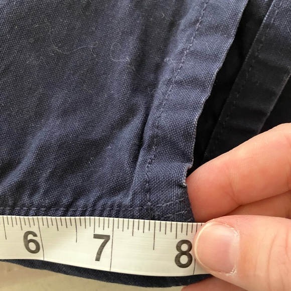 Carhartt‎ Cargo Shorts 40 Waist Navy Blue Work Flaw: Worn In Shown In Pictures - Picture 7 of 8